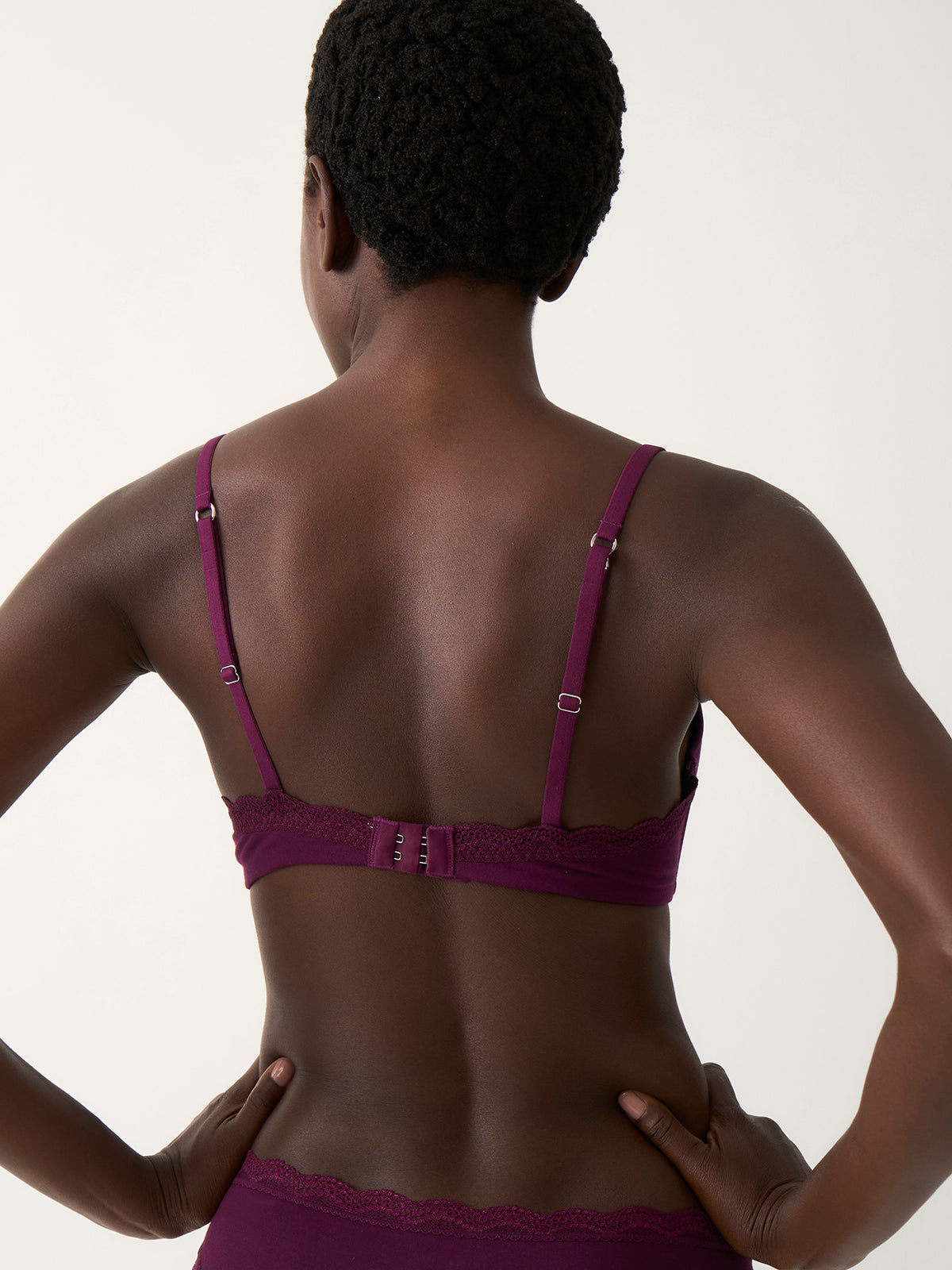 Smooth Demi Bra - Black Cherry