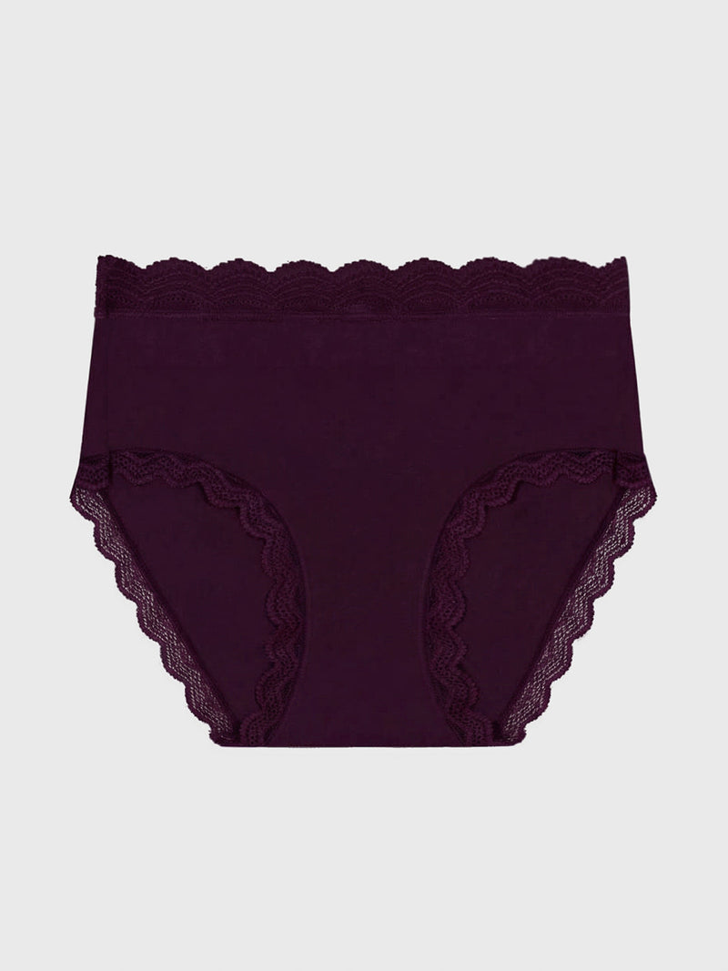 High Rise Brief - Black Cherry