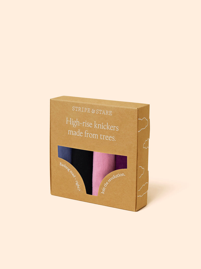 High Rise Brief Four Pack - Black Cherry Wholegood Inter-United Ltd