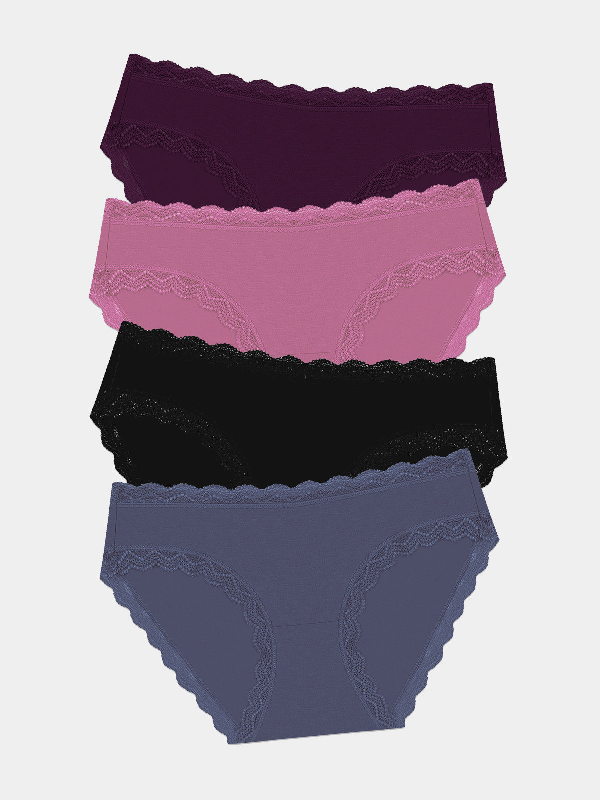 The Original Brief Four Pack - Black Cherry Wholegood Inter-United Ltd