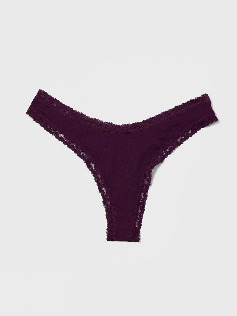Thong - Black Cherry