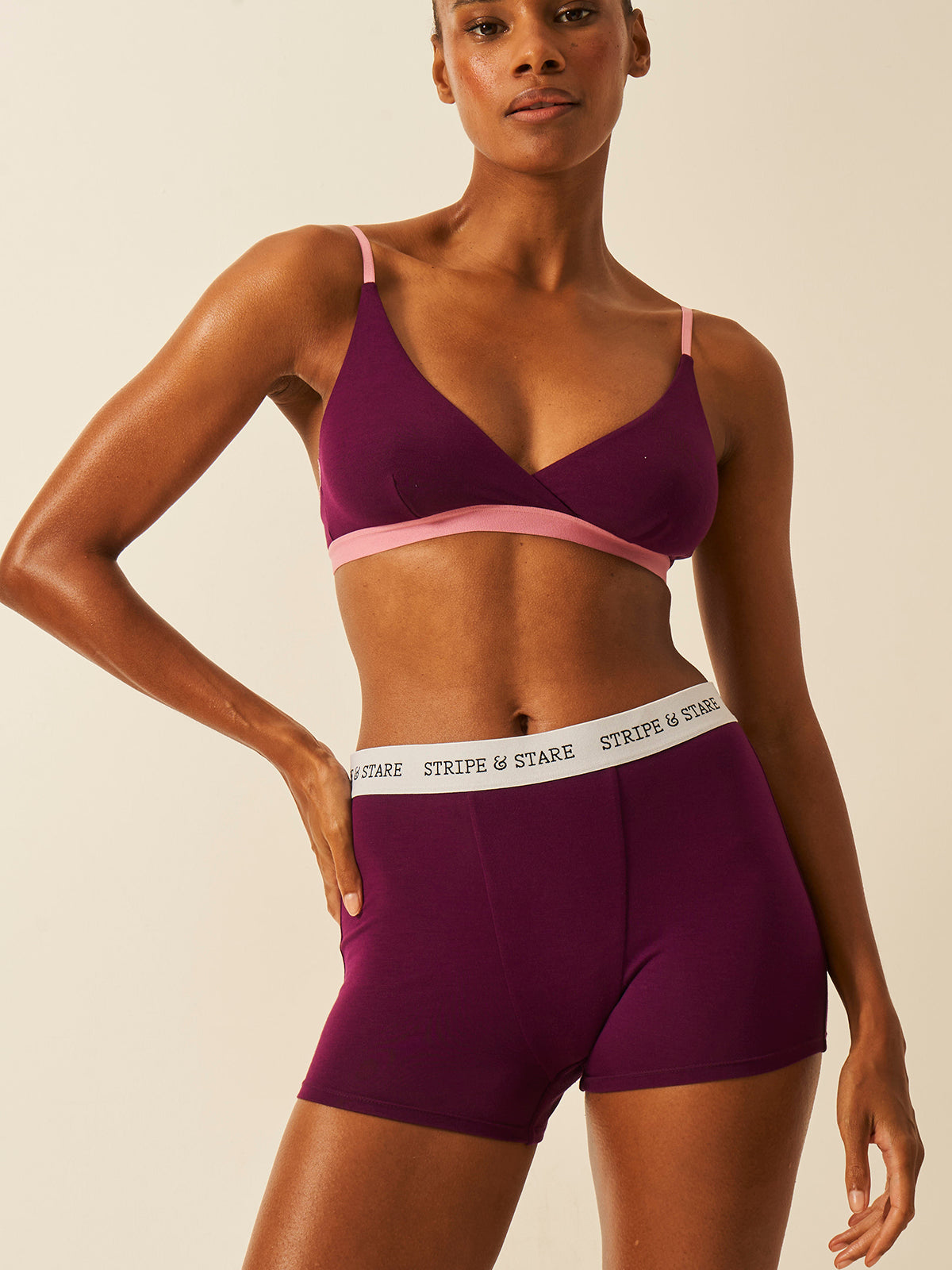 Women's Boxer - Black Cherry Wholegood Inter-United Ltd