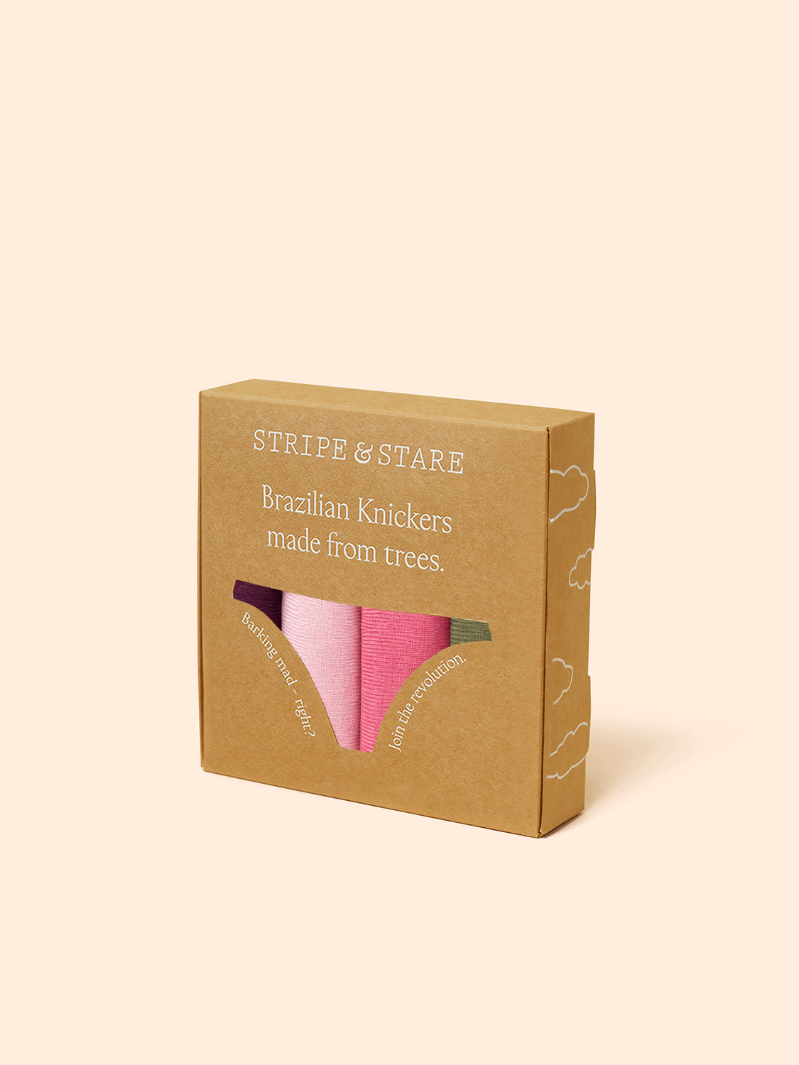 Brazilian Brief Four Pack - Black Cherry & Olive