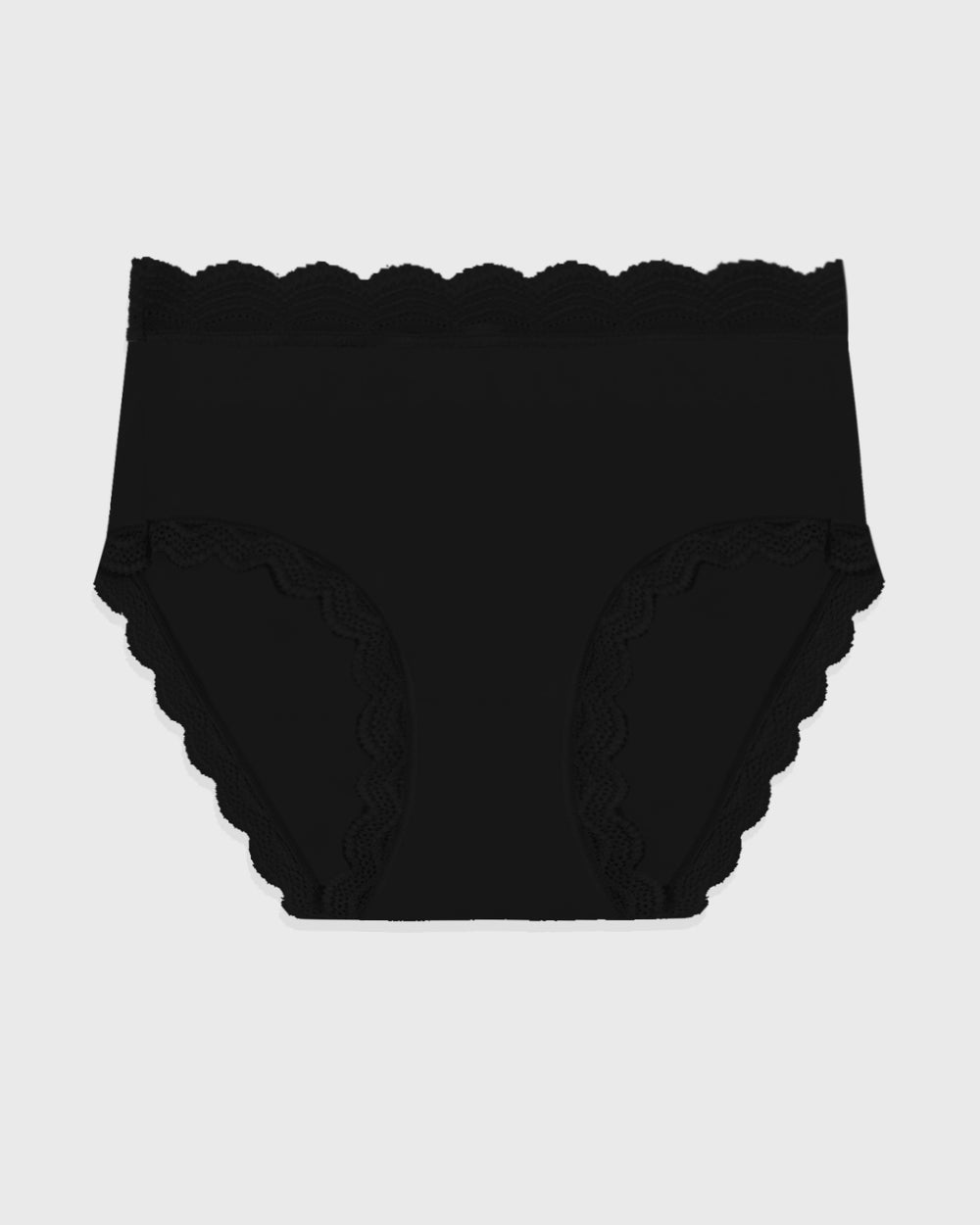 High Rise Brief - Black  Sustainable TENCEL™ Lace Underwear – Stripe &  Stare USA