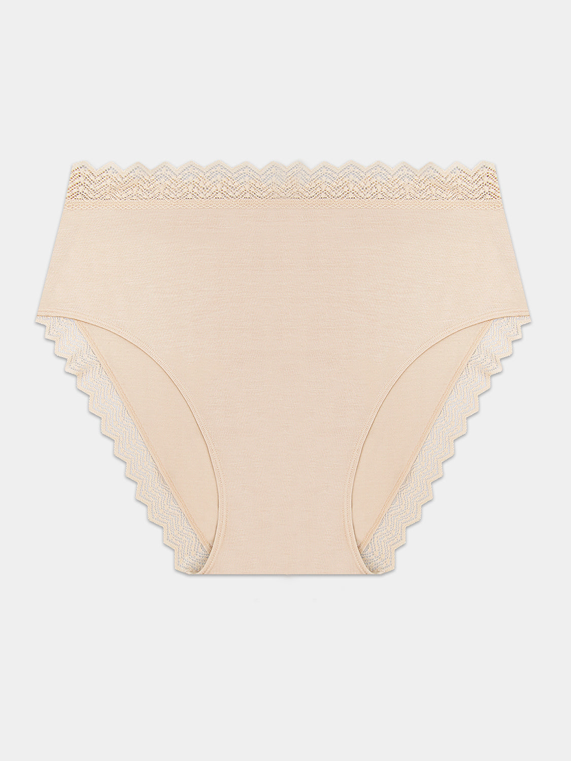 ZigZag Lace High Rise Brief - Sand Hop Lun Limited