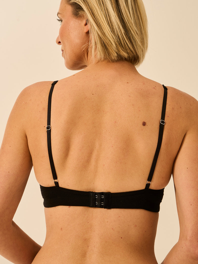 Lace Plunge Bra - Black