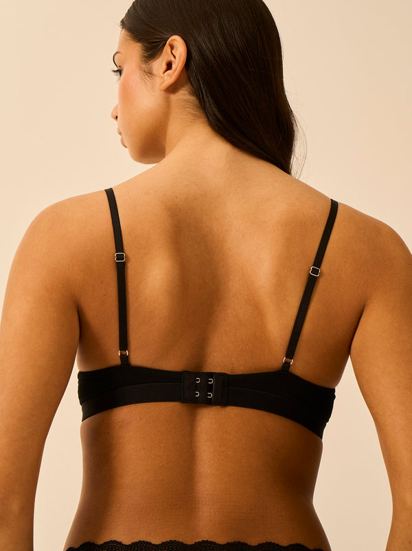 Smooth Sculpt Padded Bra - Black