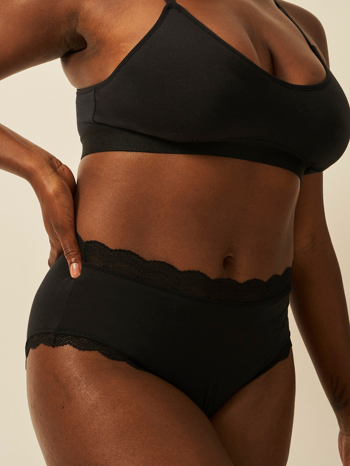 High Rise Brief Four Pack - Black Charming Garment Enterprises Co
