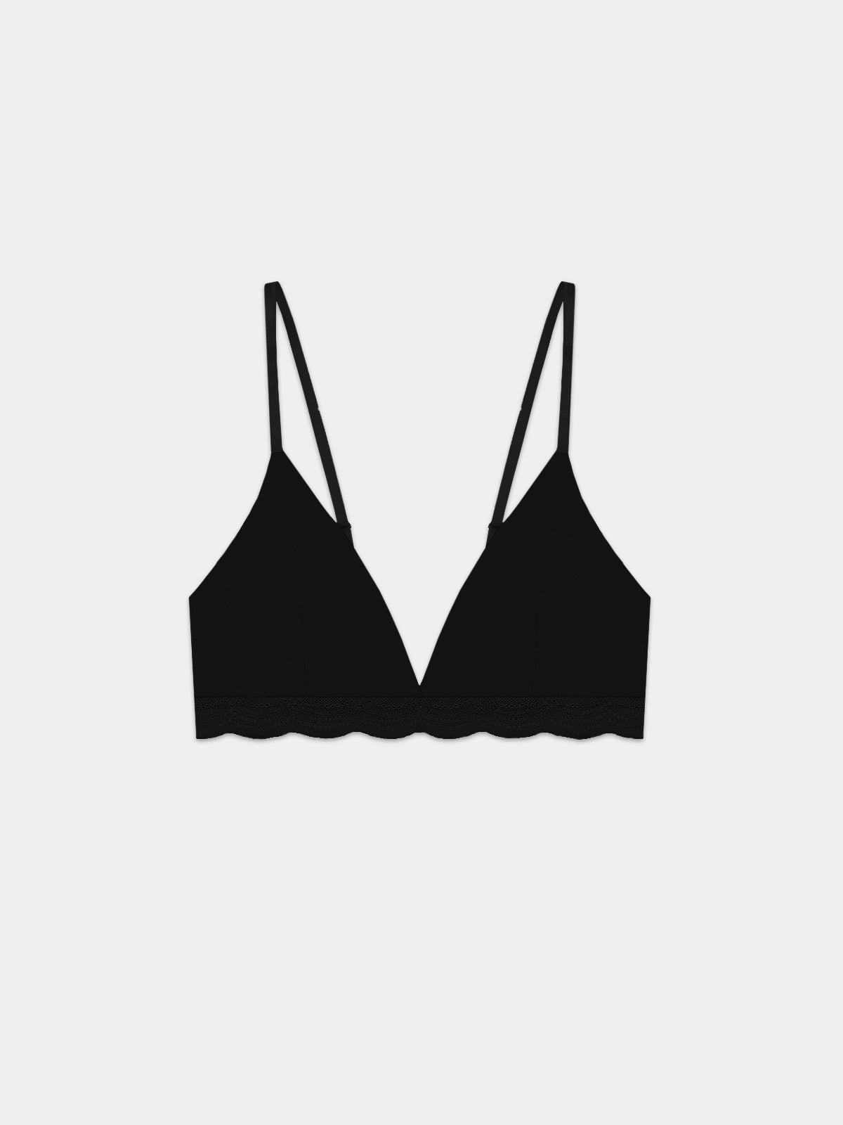 Triangle Lace Bra - Black Wholegood Inter-United Ltd