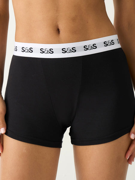 Women's Boxer Four Pack - Black