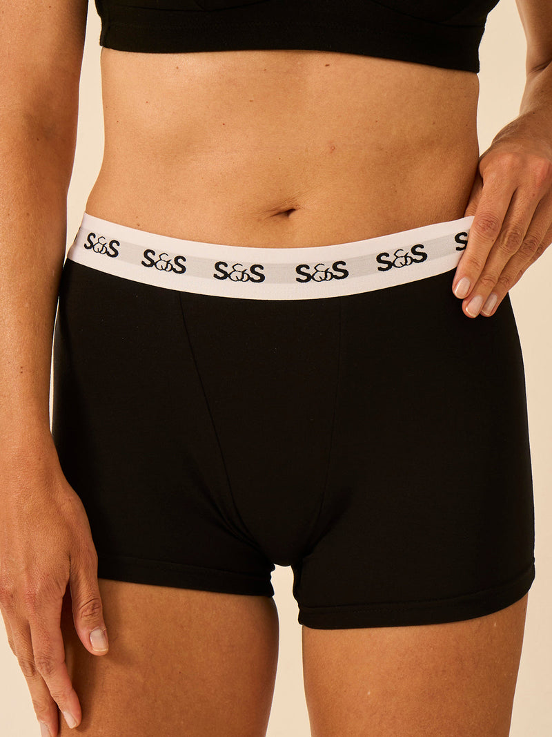 Women's Boxer Four Pack - Black