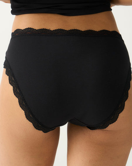 Mid Rise High Leg Brief Four Pack - Espresso Basics