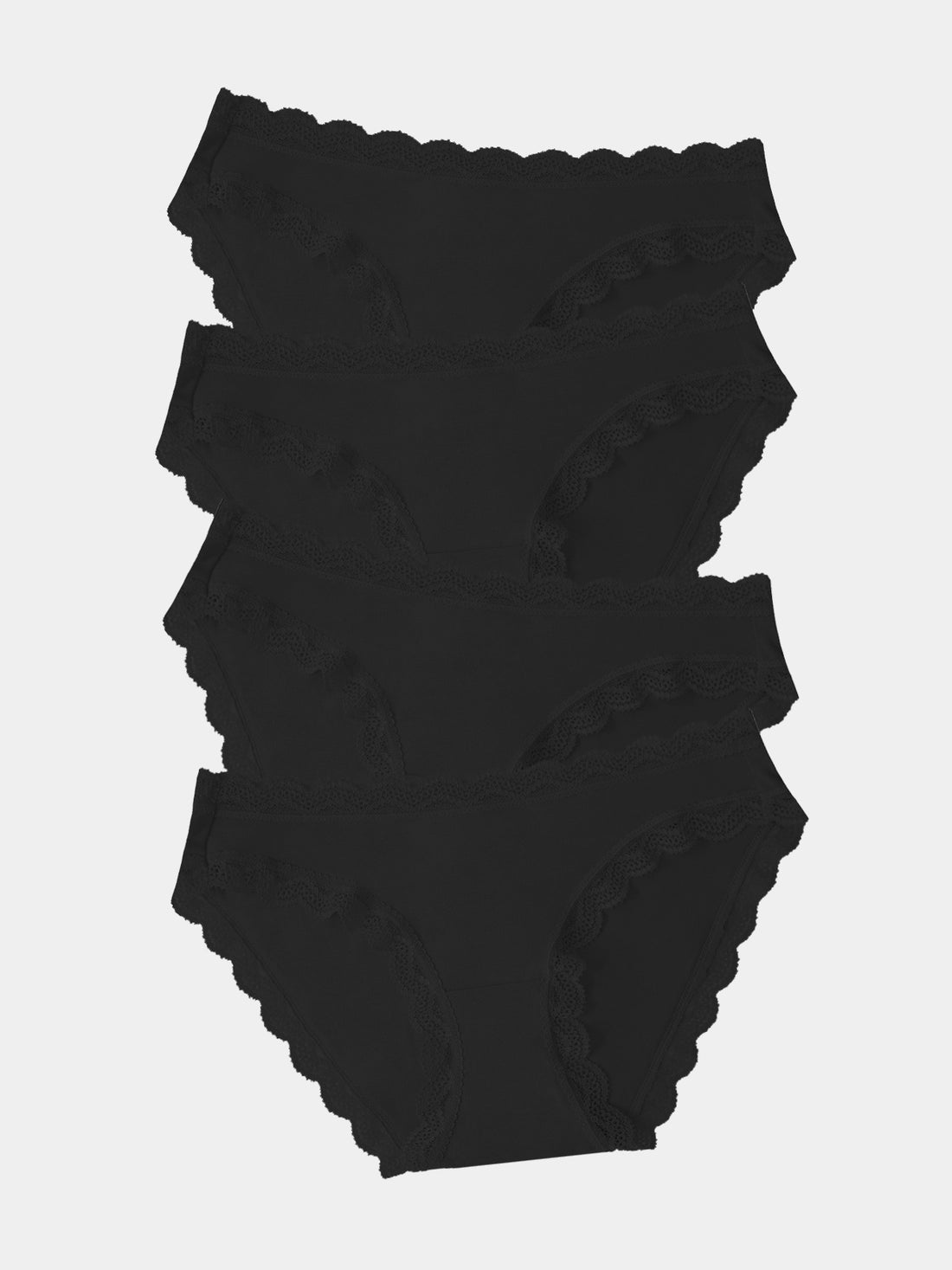 The Original Brief Four Pack - Black Charming Garment Enterprises Co