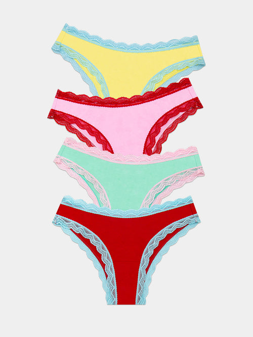 Brazilian Brief Four Pack - Bon Bon Brights Charming Garment Enterprises Co