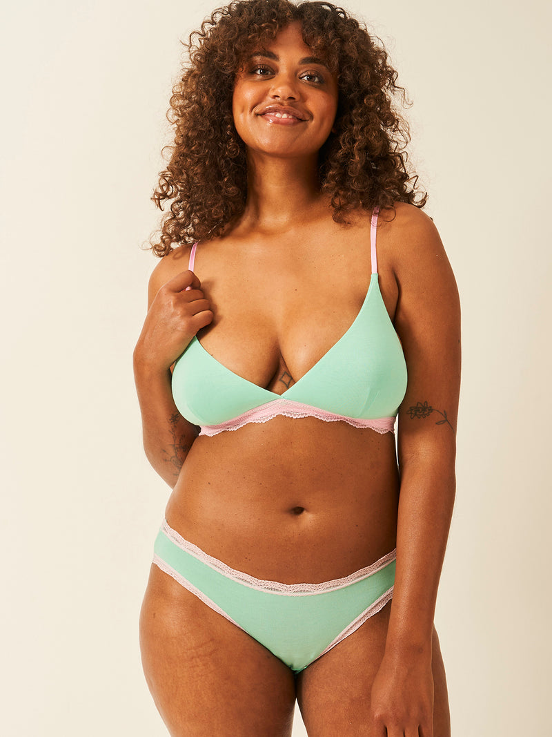 Triangle Lace Bra - Peppermint and Candyfloss Fast Track Sourcing FZC LLC