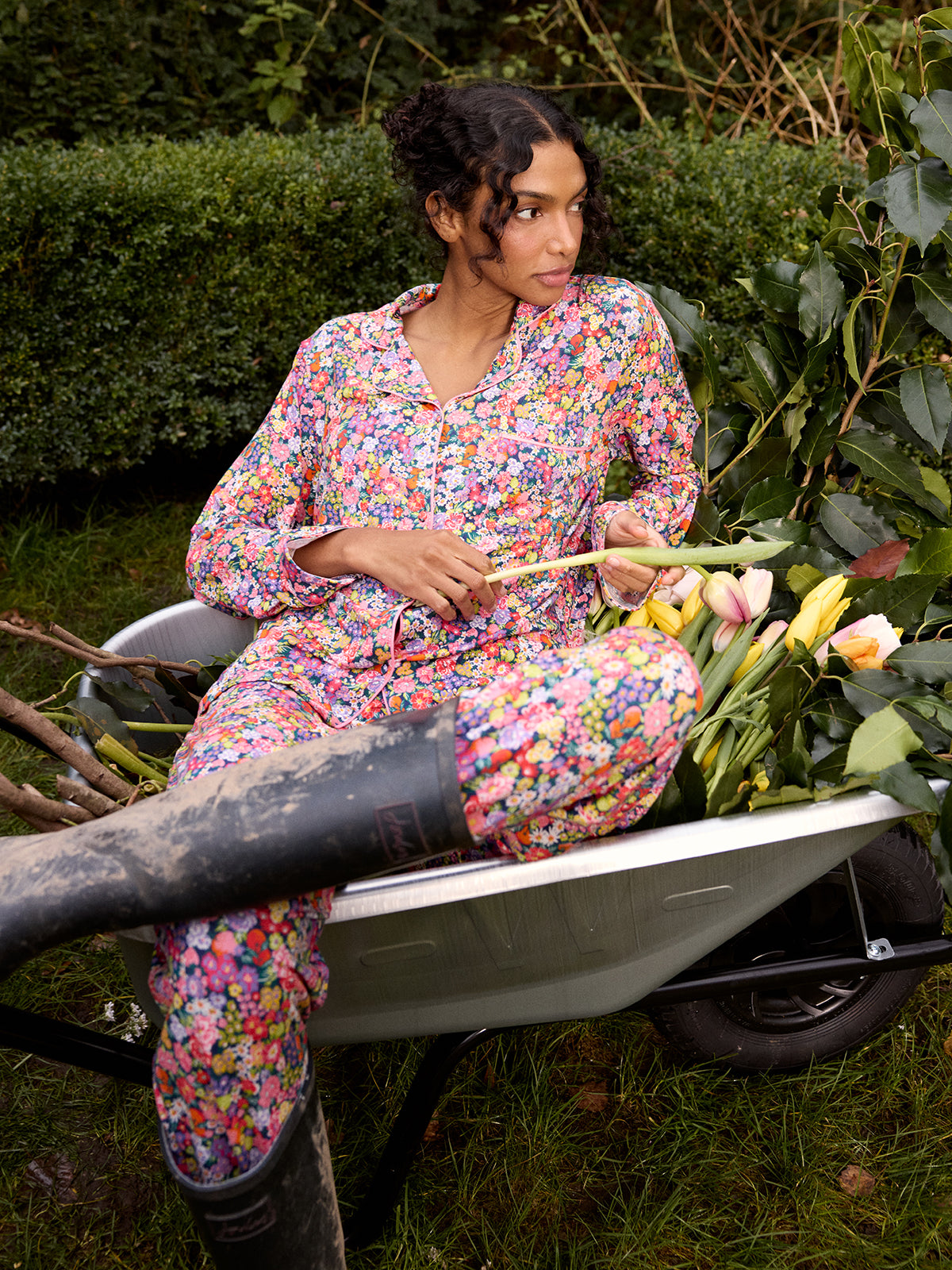 Long Pajama Set - Botanical Bloom