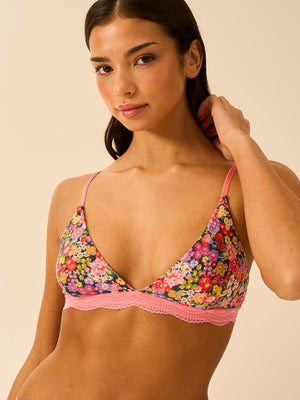 Triangle Lace Bra - Botanical Bloom