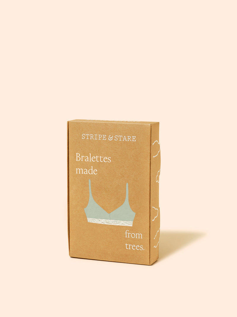 Triangle Lace Bra - Eucalyptus Pastels
