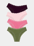 Brazilian Brief Four Pack - Black Cherry & Olive
