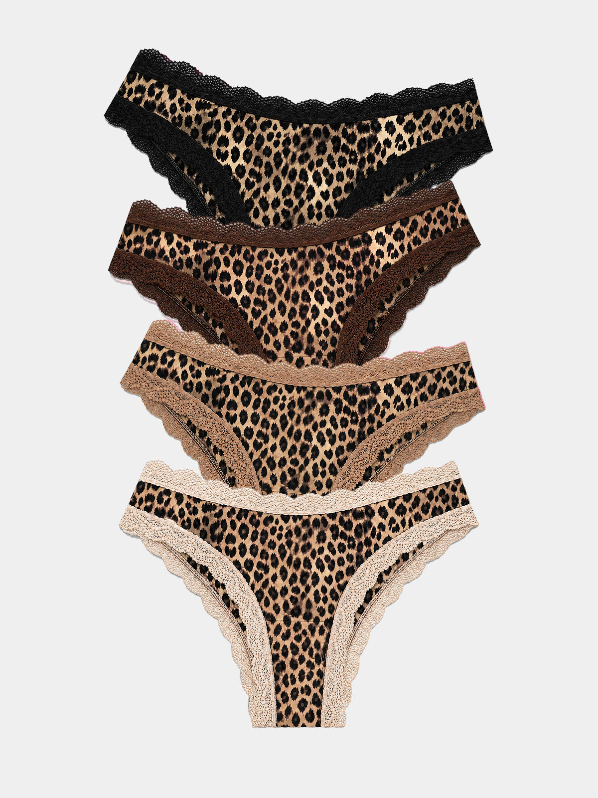 Brazilian Brief Four Pack - True Leopard