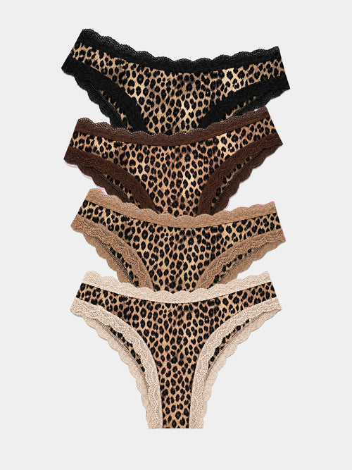 Brazilian Brief Four Pack - True Leopard