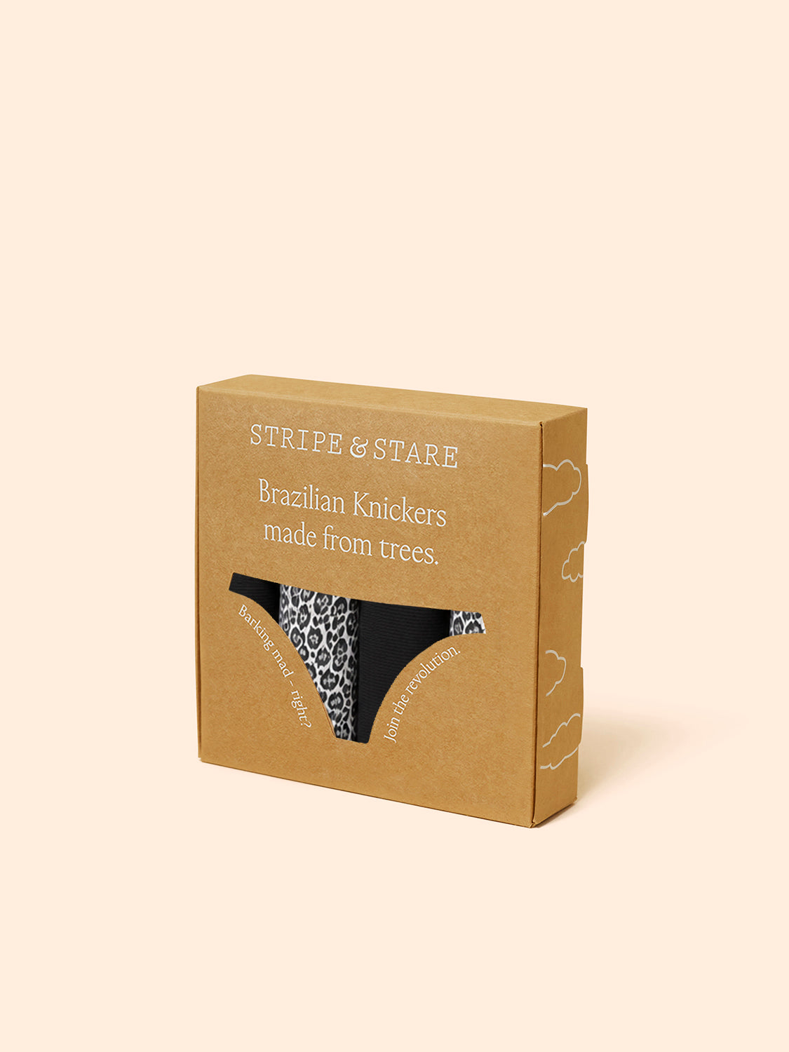 ZigZag Lace Brazilian Brief Four Pack - Leopard