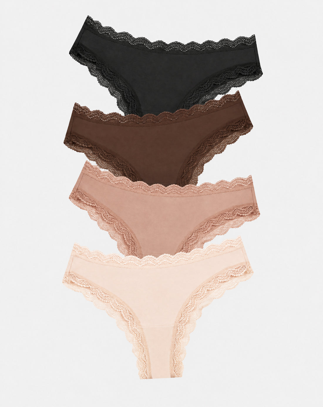 Brazilian Brief Four Pack - Latte Essentials