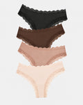 Brazilian Brief Four Pack - Latte Essentials