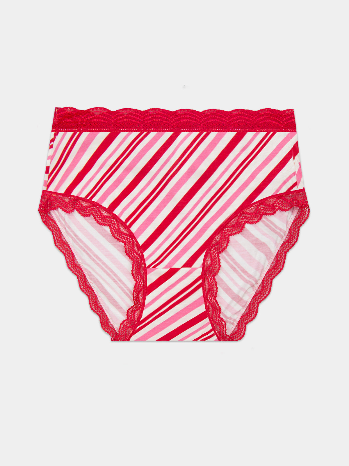 High Rise Brief - Candy Cane Wishes