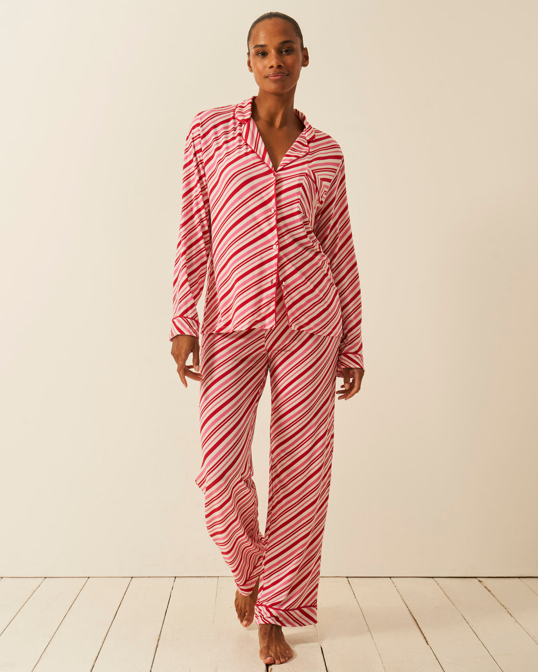 Long Pajama Set - Candy Cane Wishes