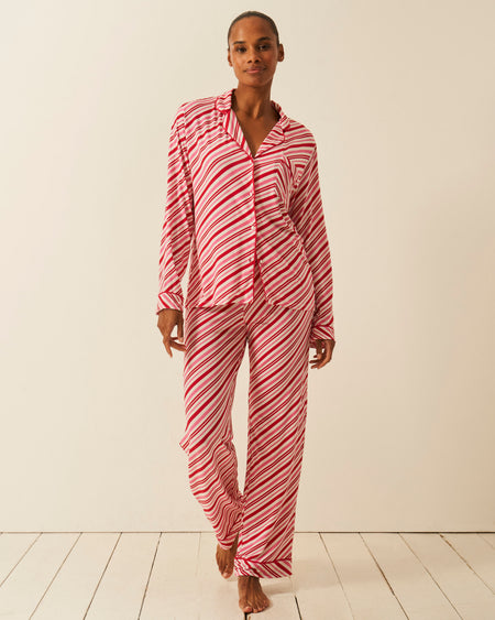 Long Pajama Set - Candy Cane Wishes