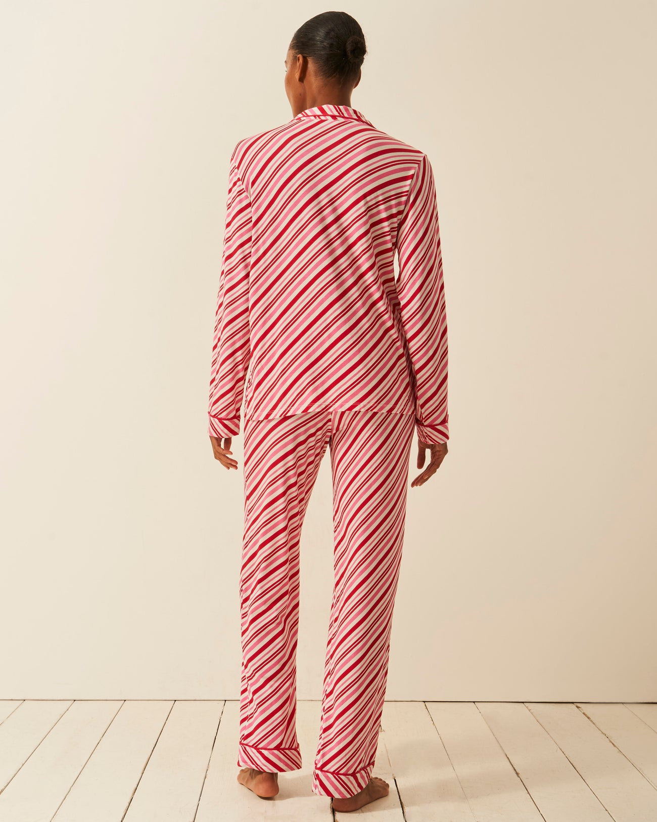 Long Pajama Set - Candy Cane Wishes Charming Garment Enterprises Co