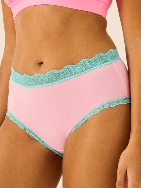 High Rise Brief Four Pack - Neon Candy