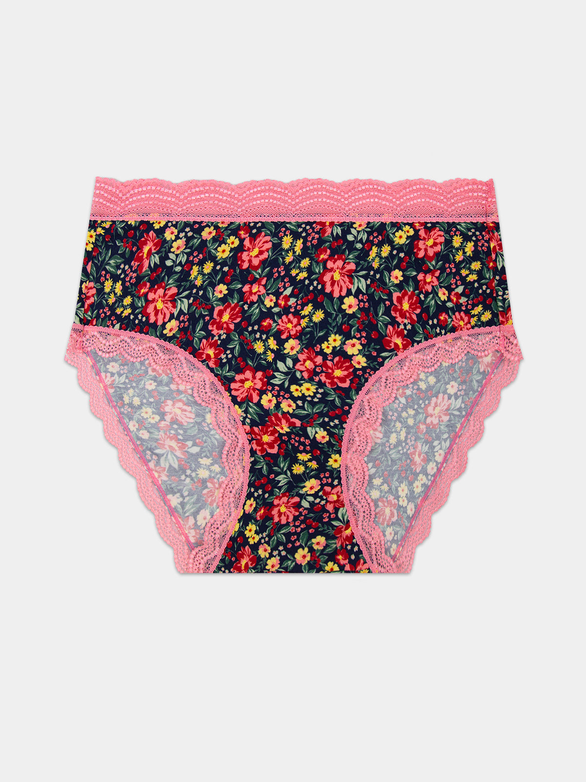 High Rise Brief - Cherry Bloom