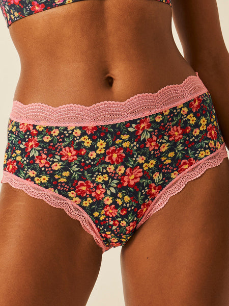 High Rise Brief - Cherry Bloom