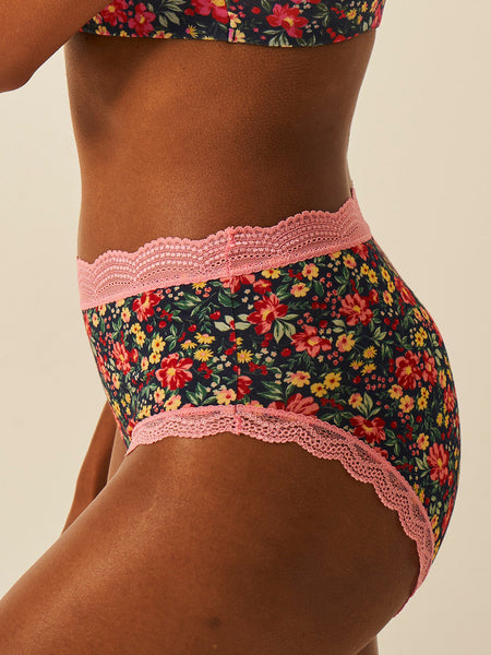 High Rise Brief - Cherry Bloom