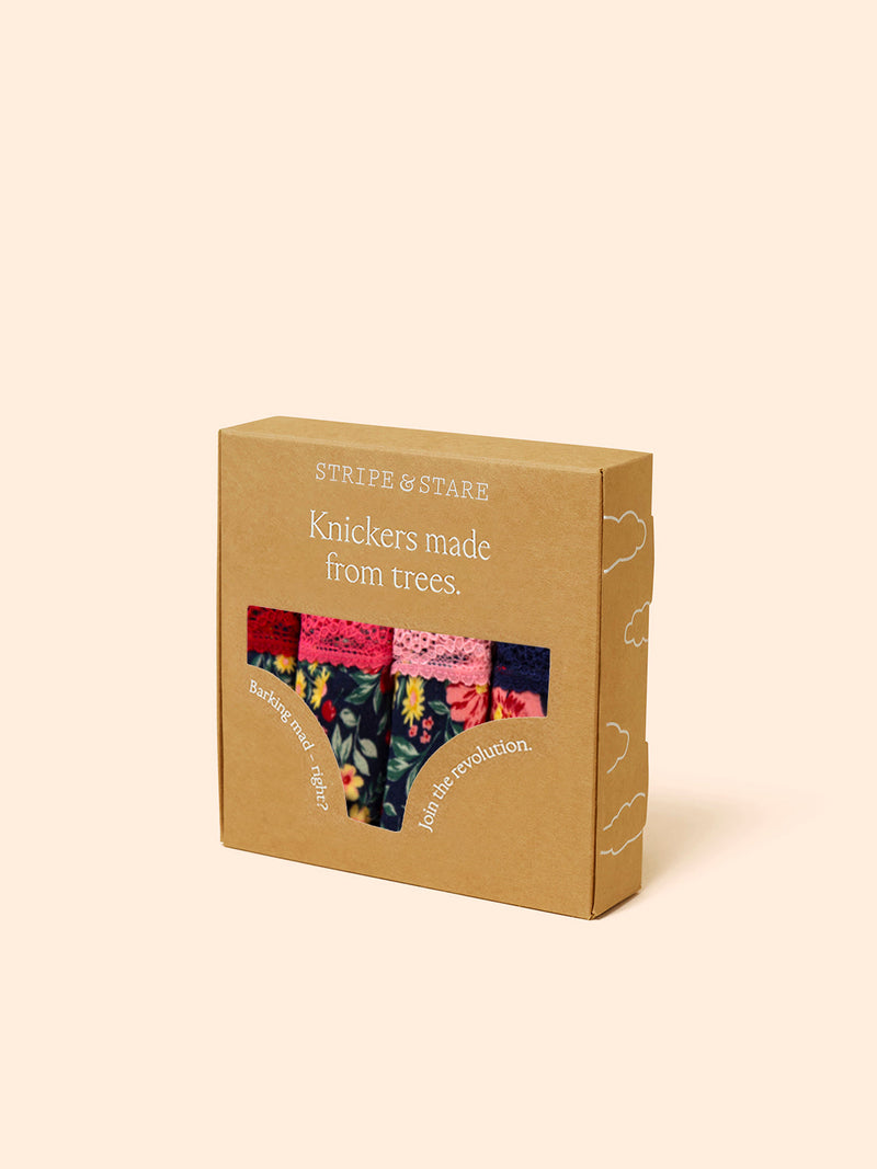 The Original Brief Four Pack - Cherry Bloom