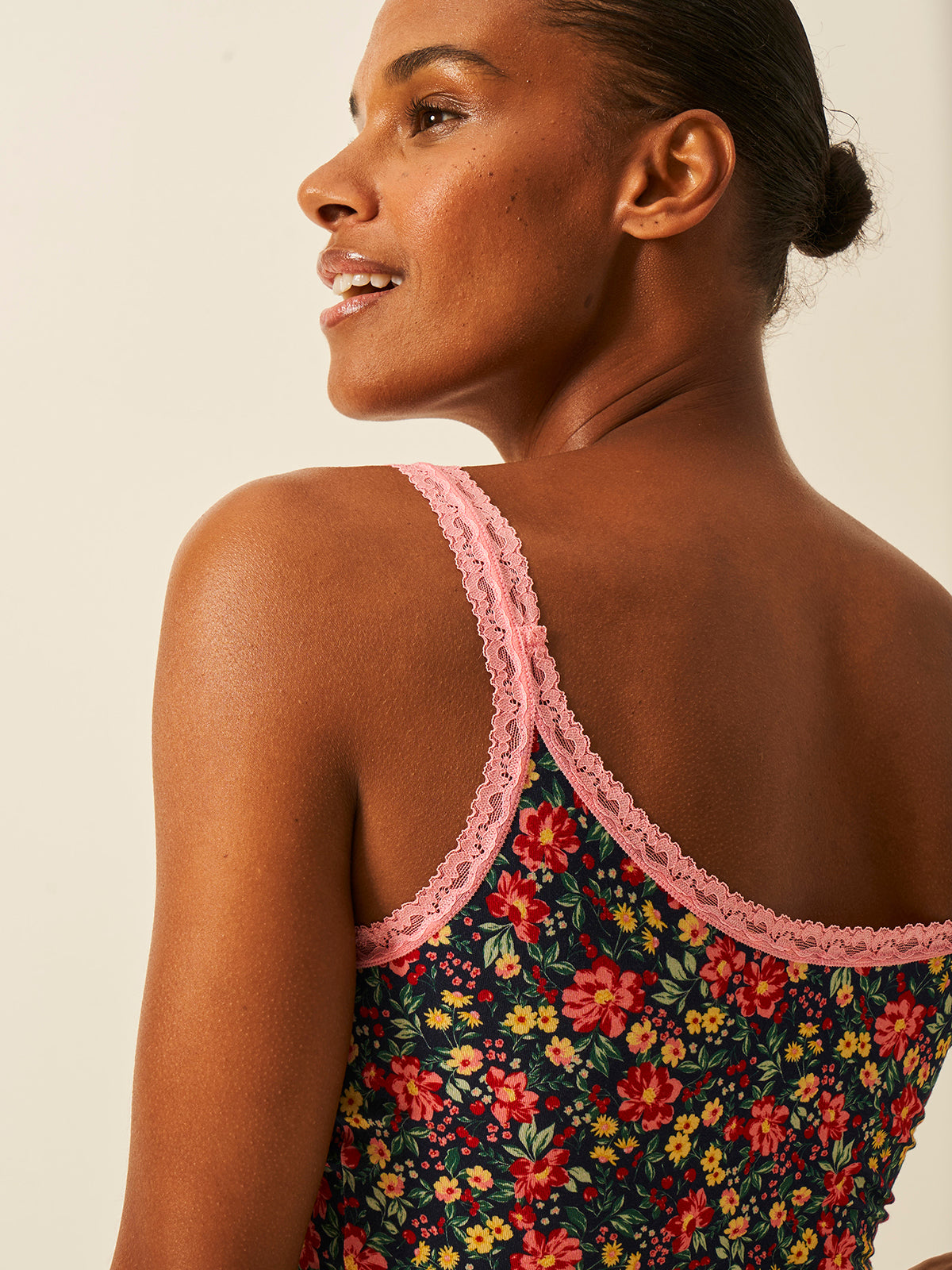 Lace Cami - Cherry Bloom