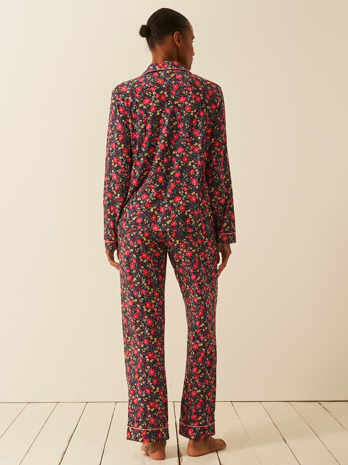 Long Pajama Set - Cherry Bloom