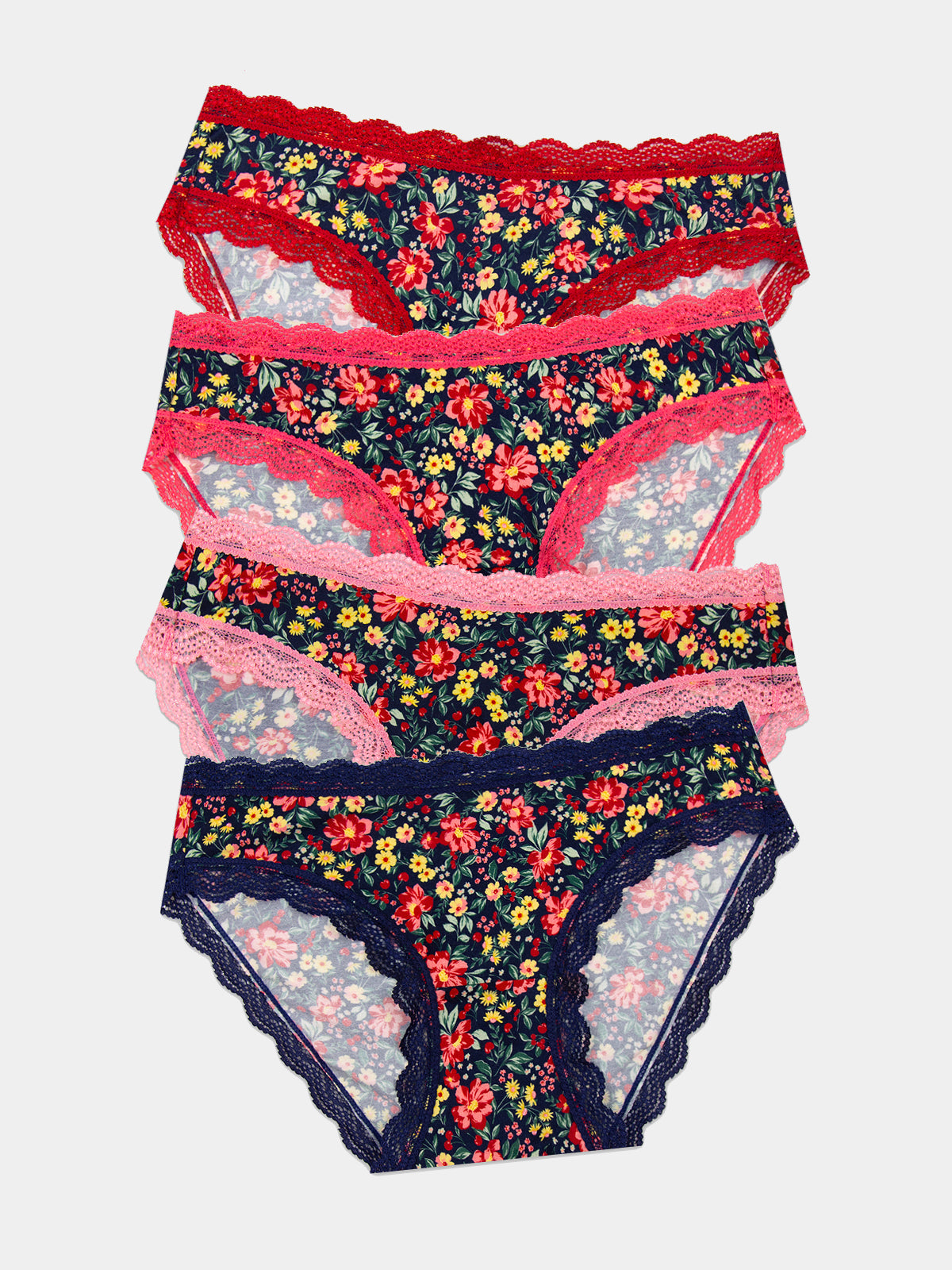 The Original Brief Four Pack - Cherry Bloom
