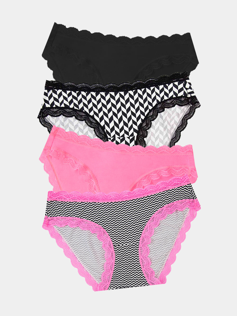 The Original Brief Four Pack - Chevron Stripe & Stare