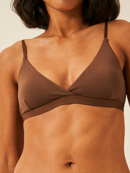 Crossover Bra - Chocolate Charming Garment Enterprises Co