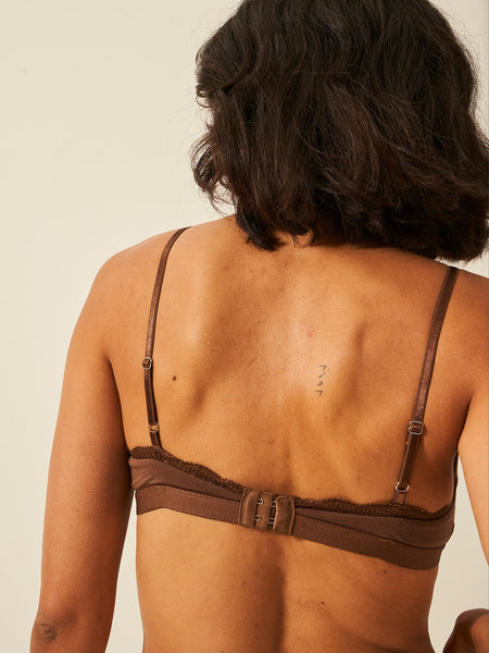 Crossover Bra - Chocolate Charming Garment Enterprises Co