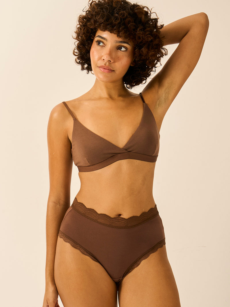 High Rise Brief - Chocolate