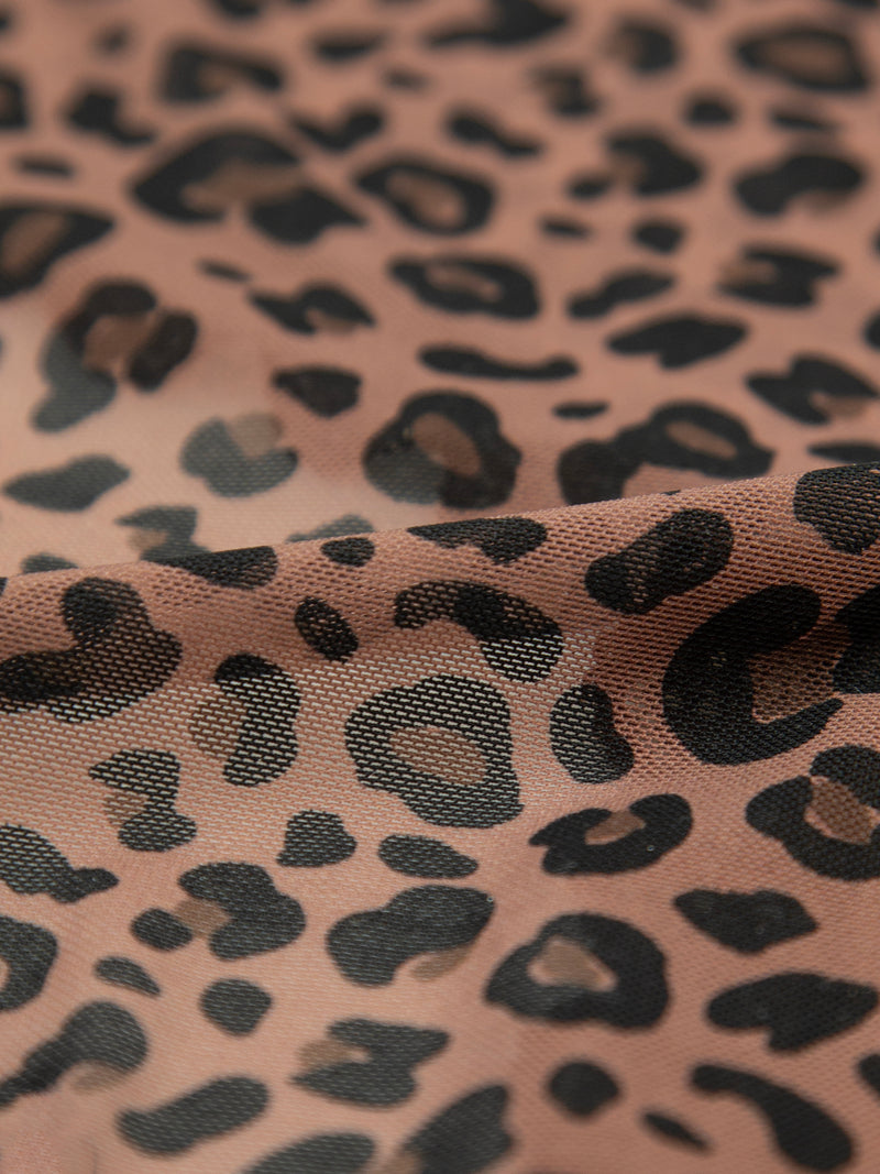 Mesh Brazilian Brief Four Pack - Black & Leopard