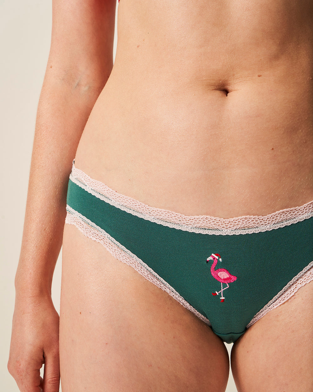 The Original Brief - Christmas Flamingo Stripe & Stare