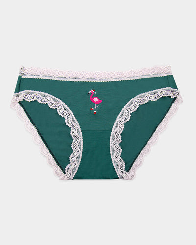 The Original Brief - Christmas Flamingo Stripe & Stare