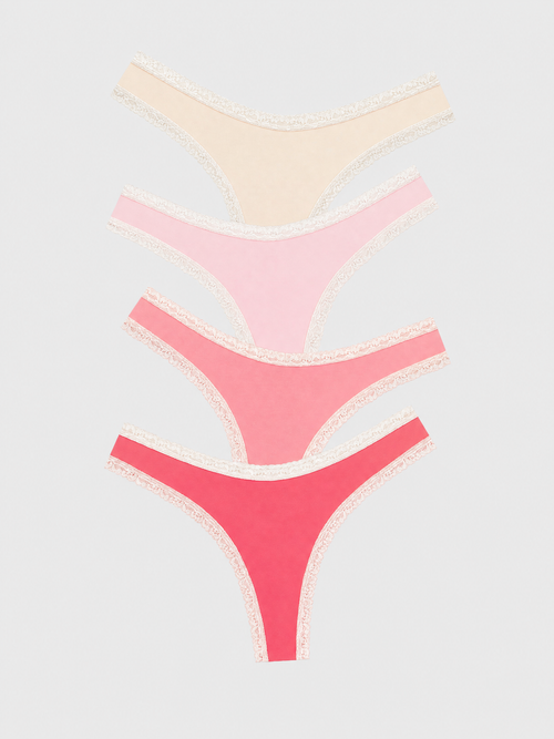 Thong Four Pack - Coconut Ice