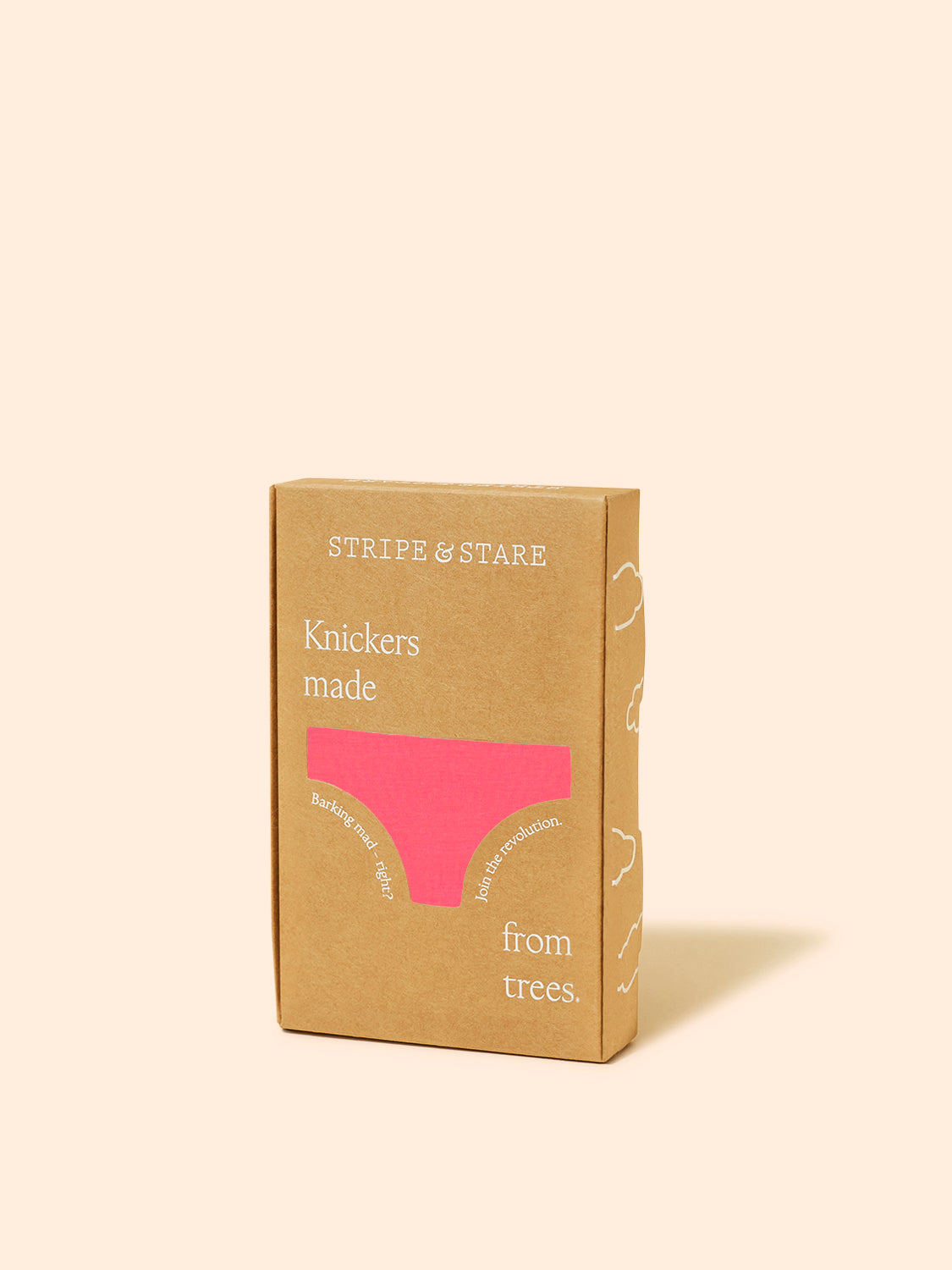 Mid Rise High Leg Brief - Coral Paradise and Buttercream