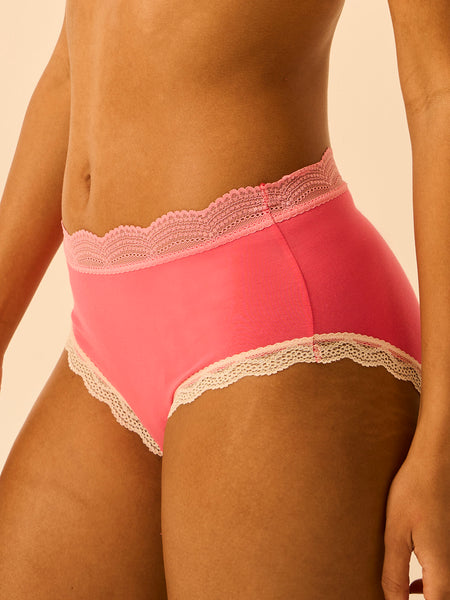 High Rise Brief - Coral Paradise and Buttercream